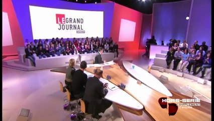 Ambiance marée noire au "Grand Journal" pour le patron de Total après l'affaire de "L'Erika"