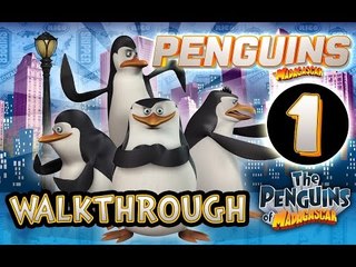 Penguins of Madagascar Walkthrough Part 1 (WiiU, Wii) Gameplay