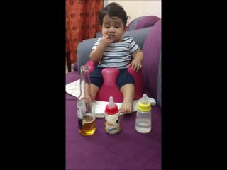 Baby grabs a bottle of beer Instead of Milk | Funny Baby