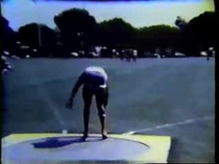 Athlé lancer disque 1982
