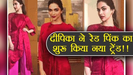 Deepika Padukone Shows how to wear RED And PINK TOGETHER; Watch | FilmiBeat
