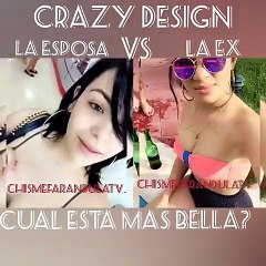 Encuesta cual es la mas bella entre la ex y la esposa de Crazy Design