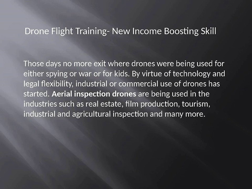 Have Drone Flight Training