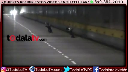 Vídeo de carrera de motores pone en evidencia uso de túneles de la capital para competencias ilegales-Video