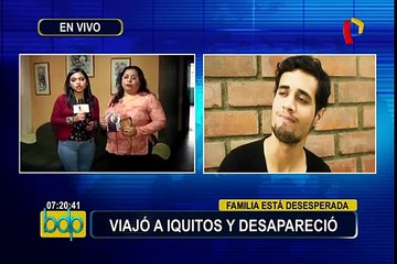 Denuncian extraña desaparición de joven que viajó a Iquitos