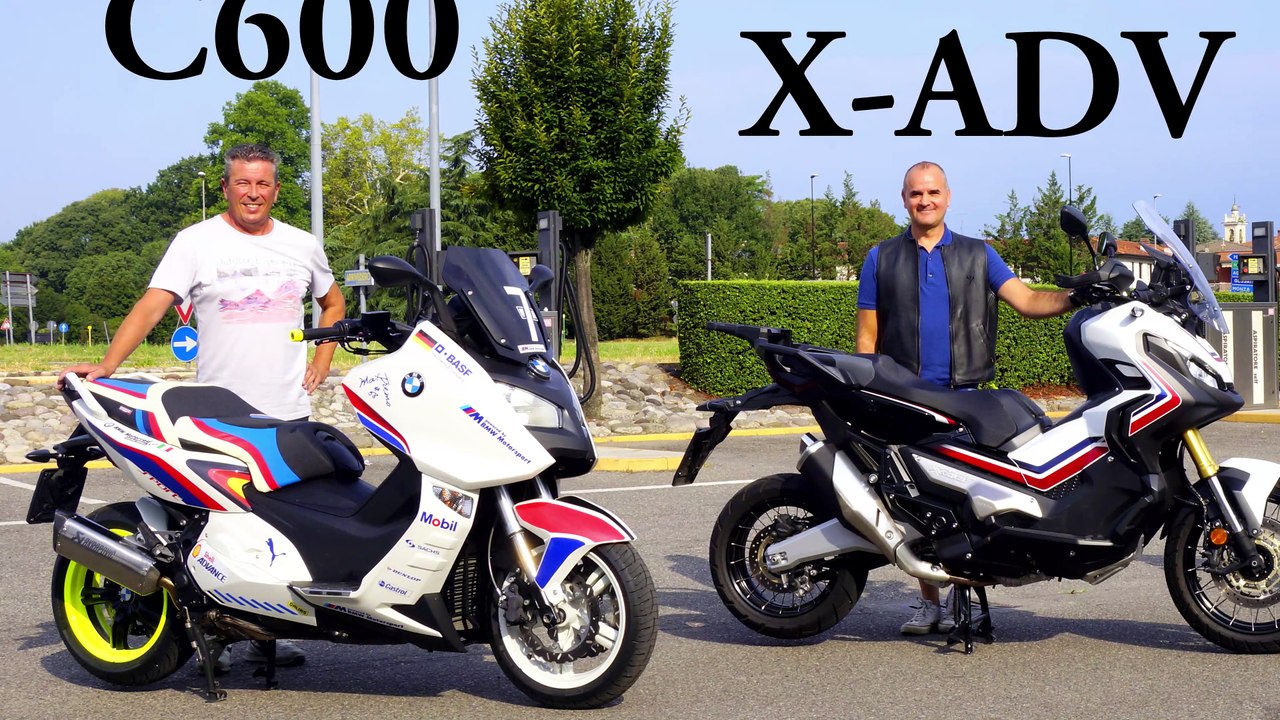 HONDA X-ADV Vs BMW C600 - Video Dailymotion