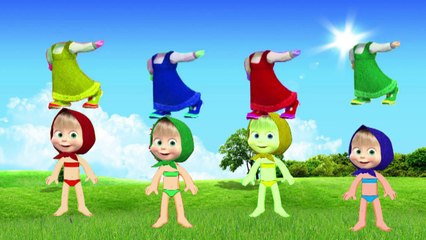 Wrong Dress Masha Anna Learn color For Kid _ Five Little Ducks Went Out One Day