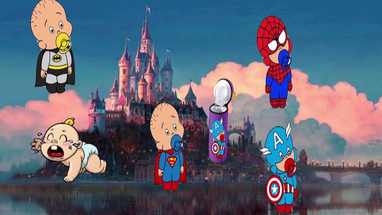 Wrong Milk Bottle Babies Spider man batman superman captain America - Song Johnny Yes papa