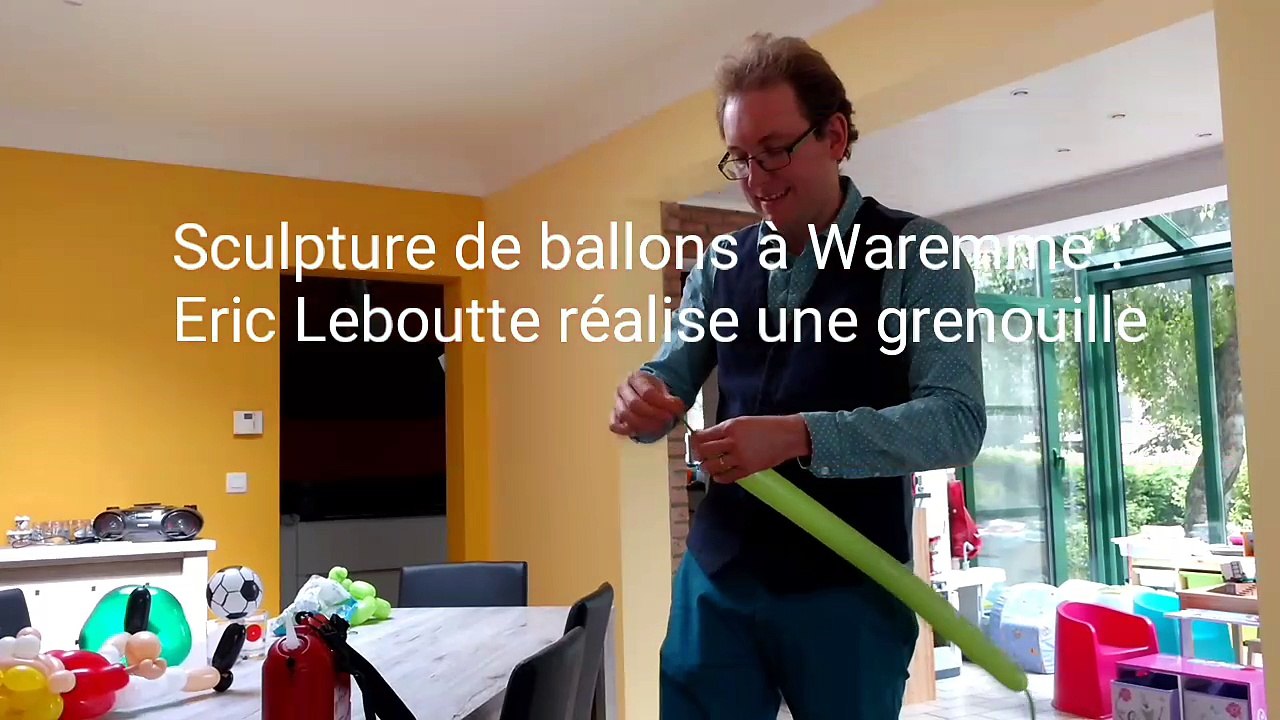 Waremme: le sculpteur de ballons Eric Leboutte