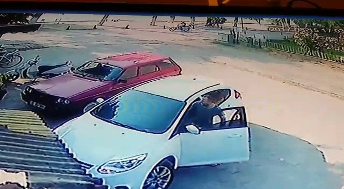 Motosiklet Kazası Kamerada