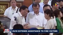 President Duterte extends assistance to fire victims