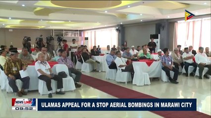 Ulamas appeal for a stop aerial bombings in Marawi City