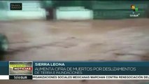 Sierra Leona pide ayuda internacional por inundaciones y avalanchas