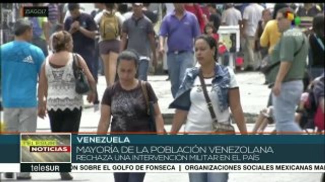 Venezolanos repudian injerencismo en asuntos de su país