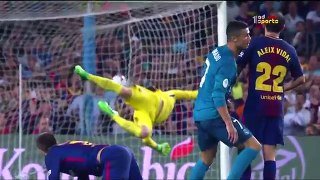 اهداف المباراة المجنونة برشلونة وريال مدريد 1-3 ( شاشة كاملة ) ذهاب كاس السوبر الاسباني( HD 50Fps )