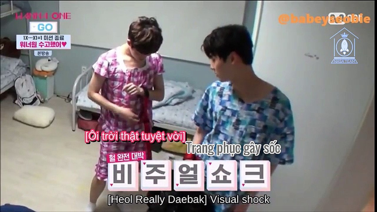 [Nasa Subteam][Vietsub] 170810 Wanna One Go Ep 2 - Minhyun x Jaehwan cut (Newlyweds Diary)