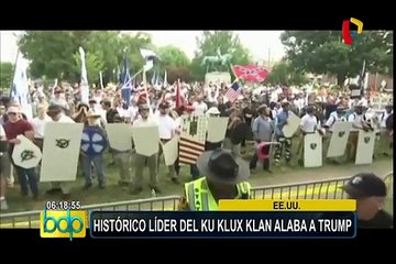 Ku Klux Klan felicita Donald Trump por sus declaraciones sobre Charlottesville