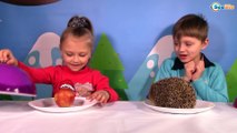 Челлендж! Обычная еда против мармелада! Видео для детей