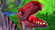Dinosaur Fight Dinosaurs Battle T rex Tyrannosaurus vs Pachyrhinosaurus 공룡 싸움 รบ ได