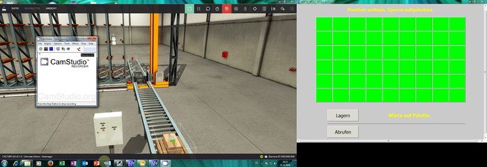 HMI for a Stacker rack