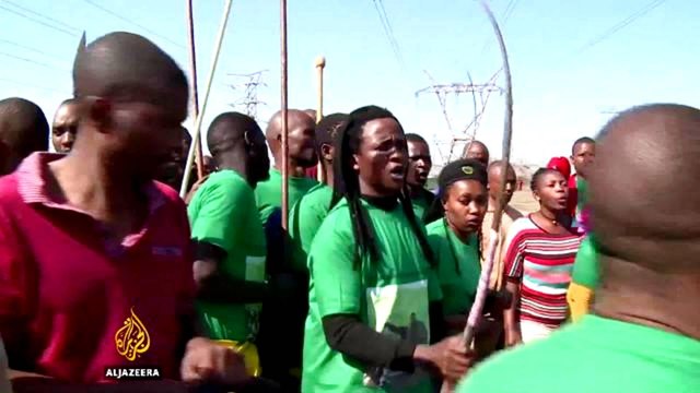 South Africa commemorates Marikana miners killed by police