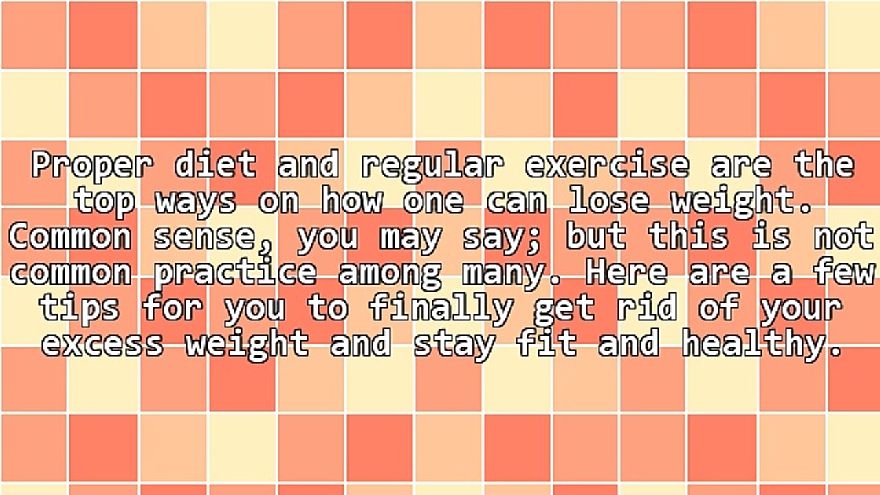6 Simple Tips to Help You Lose Weight Effectively