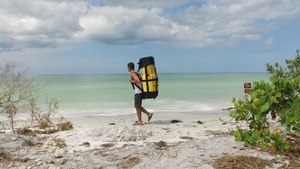 This kayak transforms into a backpack