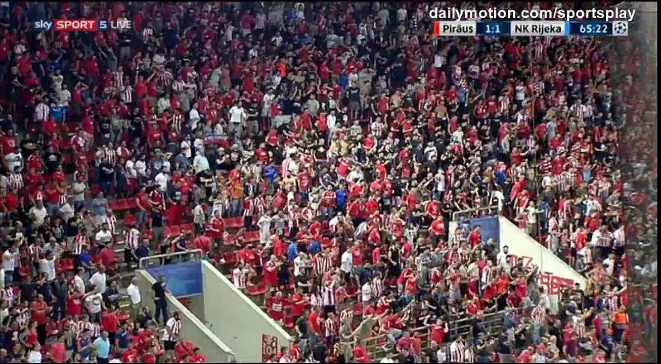 Vadis Odjidja-Ofoe Goal HD - Olympiakos Piraeus 1 - 1 Rijeka - 16.08.2017 (Full Replay)