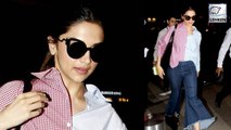 Deepika Padukone SPOTTED At Airport In A Denim Look