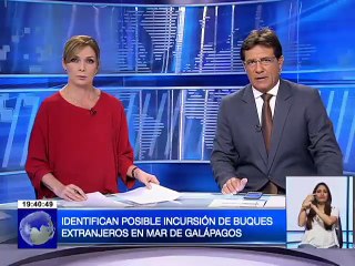 Identifican posible incursión de buques extranjeros en mas de Galápagos
