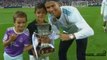 Cristiano Ronaldo and Cristiano Jr Trophy Celebrations Spanish Super Cup Win vs Barcelona