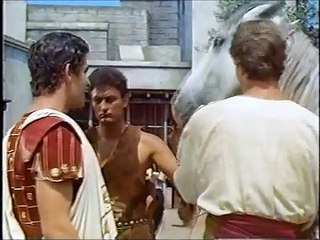 MESSALA & BEN HURS CONFLICT. BEN HUR 1959 Stephen Boyd Charlton Heston