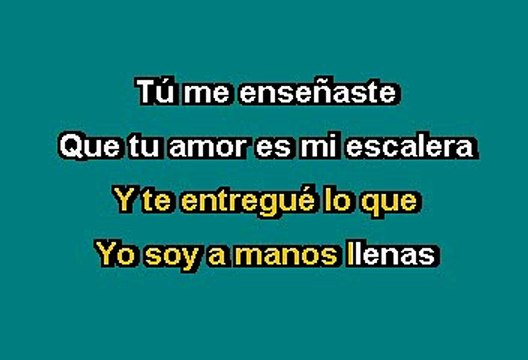 Alejandro Fernández - A manos llenas (Karaoke)