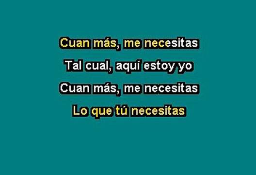 Aleks Syntek - Tu Necesitas (Karaoke)