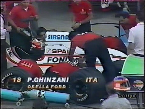 Gran Premio d'Ungheria 1989: Ritiro di Ghinzani, sorpasso di Mansell a Caffi e pit stop di Boutsen