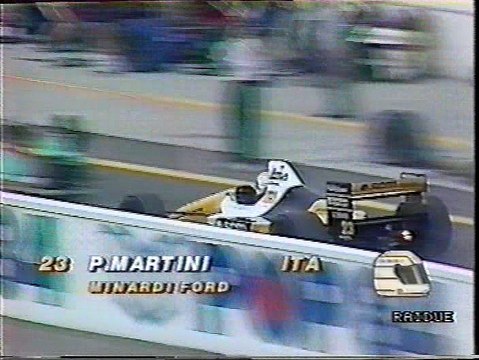 Gran Premio d'Ungheria 1989: Ritiro di Martini