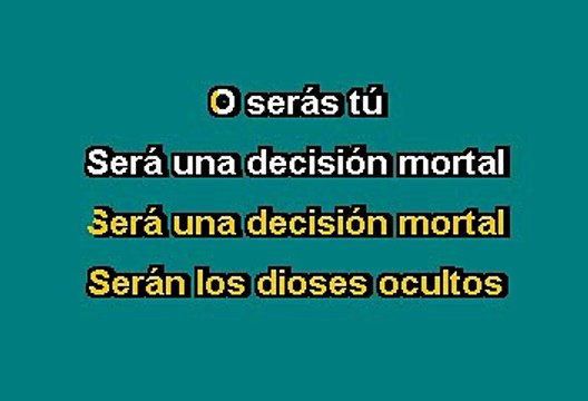 Caifanes - Los dioses ocultos (Karaoke)