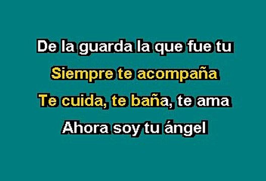 Gloria Trevi - Tu Ángel De La Guarda (Karaoke)
