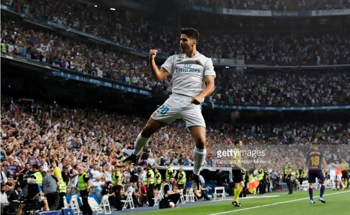 asensio goal vs barcelona spain super cup 16/8/2017