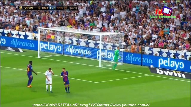 2017 08 16 ريال مدريد وبرشلونه في اياب كاس السوبر الاسباني مباراه كامله