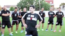 Muestras de tiro libre, por Diego Maradona.