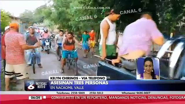 Sicarios acribillan a 3 personas frente a su vivienda en Nacaome