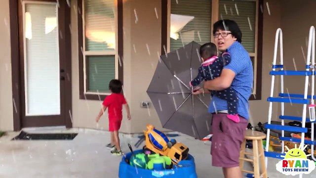 NATURAL DISASTER SURVIVAL Family Fun Kids Pretend Playtime Ryan ToysReview