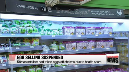 Some Korean retailers begin selling eggs again after egg sales suspension