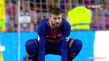 الشوط الاول مباراة ريال مدريد و برشلونة 3-1 السوبر الاسباني 2017