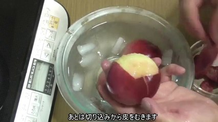 桃のスイーツ 作りました _