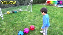 Learn Colors with Balls for Children, Toddlers and Babies | Colours with Soccer Balls