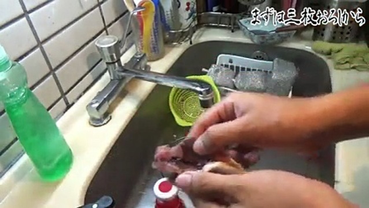 大量の鯵もらったから鯵のタタキと刺身作ってみた