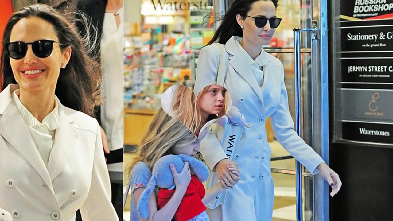 Angelina Jolie Enjoying a Day Out With her Children
