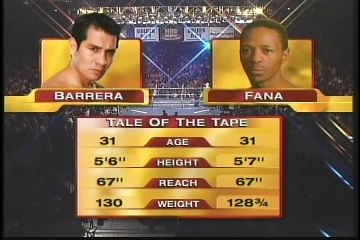 Marco Antonio Barrera vs Mzonke Fana (09-04-2005) Full Fight
